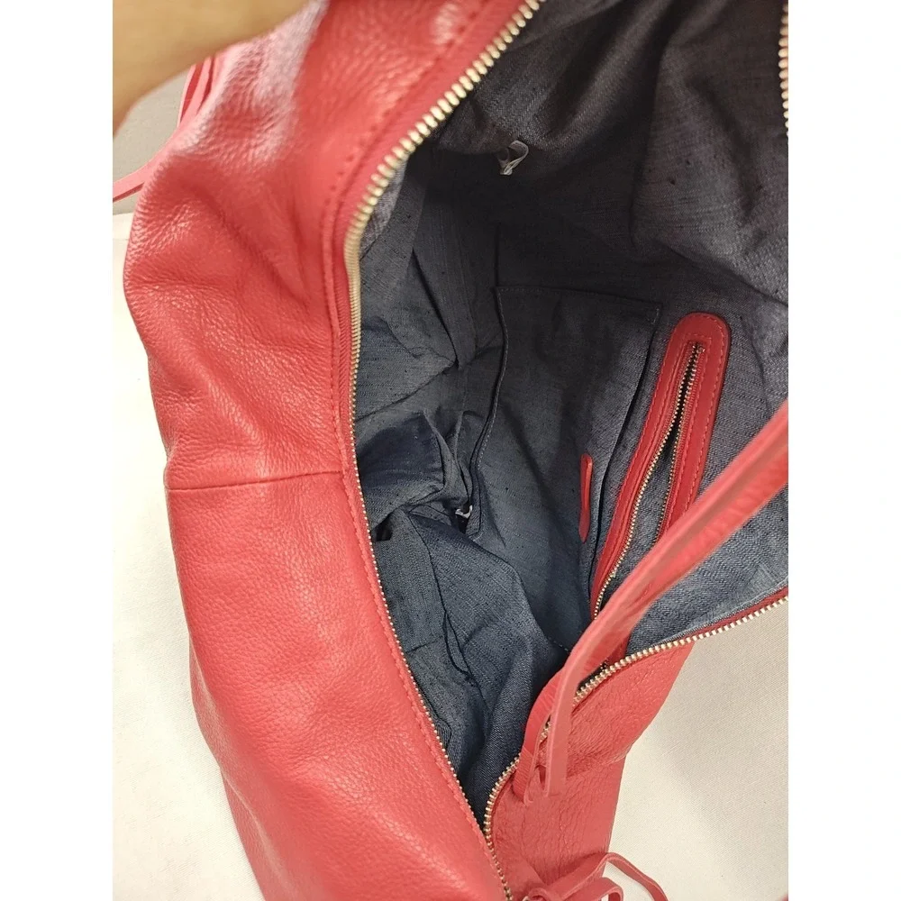 Christopher Kon Coral Leather Hobo Bag NWT Shoulder Purse Braided Slouchy 447